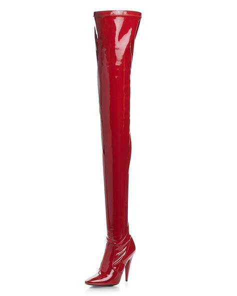 Saint Laurent Women's Aylah 110 Over The Knee Boots